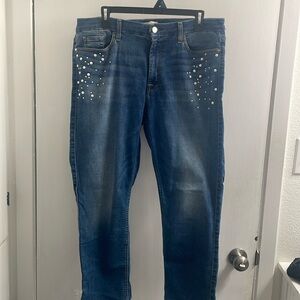 JEN7 cropped straight jeans size 14